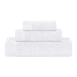3 Piece Egyptian Cotton Bath Towel Set Basketweave