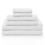6 Piece Egyptian Cotton Basketweave Towel Set