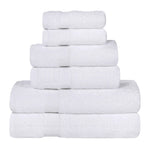 Superior 6 Piece Cotton Eco-Friendly Soft Absorbent Towel Set