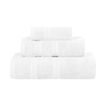 Superior Smart Dry Zero Twist Cotton Medium Weight 3 Piece Towel Set