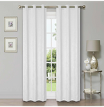Blackout Window Curtains Wave Geometric Room Darkening Washable Set of 2