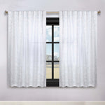 Leaves Room Darkening Back Tabs Blackout Curtain Panels, Set of 2