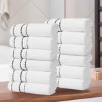 12-Piece Egyptian Giza Cotton Plush Towel Set