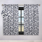 Leaves Room Darkening Back Tabs Blackout Curtain Panels, Set of 2