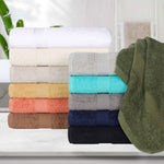 4 Piece Cotton Bath Towel Set Highly Absorbent Quick Dry Eco Friendly