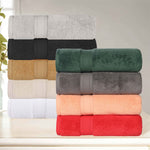 Superior Chevron Zero Twist Cotton Absorbent Solid 3 Piece Towel Set