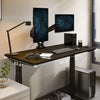 Essential Standing Desk 48 X 24 Inches Whole Piece Desk Board Electric Height Adjustable Desk Computer Laptop Sit Stand Desk (Black Frame + 48