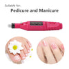 Portable Electric Nail Drill Set Pen Sander Polish Machine Acrylic Gel Removal Manicure Filer Kit with 6 Nail Drill Bits Pedicure Efile Rotary Carver Nail Art Tools