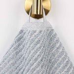 Superior Amelia Cotton Blend Diagonal Ribbed 12 Piece Towel Set