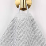 Superior Amelia Cotton Blend Diagonal Ribbed 6 Piece Towel Set