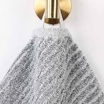 Superior Amelia Cotton Blend Diagonal Ribbed 8 Piece Towel Set