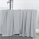 Superior Amelia Cotton Blend Diagonal Ribbed Bath Sheets, Set of 2