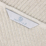 Cotton Blend Diagonal Rib Bath Towel Set of 2