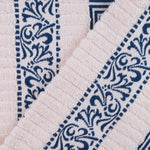 Cotton Terry Greek Key Bath Towel Set of 4