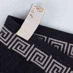 Cotton Terry Greek Key Bath Towel Set of 4