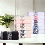 Superior Athens Cotton Greek Key Trim 6 Piece Towel Set