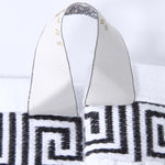 Superior Athens Cotton Greek Key Trim 6 Piece Towel Set