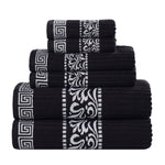 Superior Athens Cotton Greek Key Trim 6 Piece Towel Set