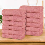 Superior Atlas Combed Cotton Highly Absorbent 0Face Towels Set of 12