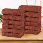 Superior Atlas Combed Cotton Highly Absorbent 0Face Towels Set of 12