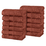 Superior Atlas Combed Cotton Highly Absorbent 0Face Towels Set of 12