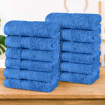 Superior Atlas Combed Cotton Highly Absorbent 0Face Towels Set of 12