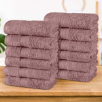 Superior Atlas Combed Cotton Highly Absorbent 0Face Towels Set of 12