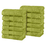 Superior Atlas Combed Cotton Highly Absorbent 0Face Towels Set of 12