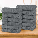 Superior Atlas Combed Cotton Highly Absorbent 0Face Towels Set of 12