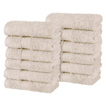 Superior Atlas Combed Cotton Highly Absorbent 0Face Towels Set of 12