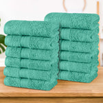 Superior Atlas Combed Cotton Highly Absorbent 0Face Towels Set of 12
