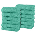 Superior Atlas Combed Cotton Highly Absorbent 0Face Towels Set of 12