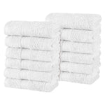 Superior Atlas Combed Cotton Highly Absorbent 0Face Towels Set of 12