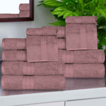 Superior Atlas Cotton Plush Absorbent Heavyweight 12 Piece Towel Set