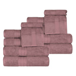 Superior Atlas Cotton Plush Absorbent Heavyweight 12 Piece Towel Set