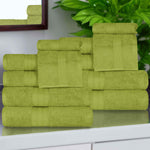 Superior Atlas Cotton Plush Absorbent Heavyweight 12 Piece Towel Set