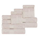 Superior Atlas Cotton Plush Absorbent Heavyweight 12 Piece Towel Set