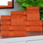 Superior Atlas Cotton Plush Absorbent Heavyweight 12 Piece Towel Set