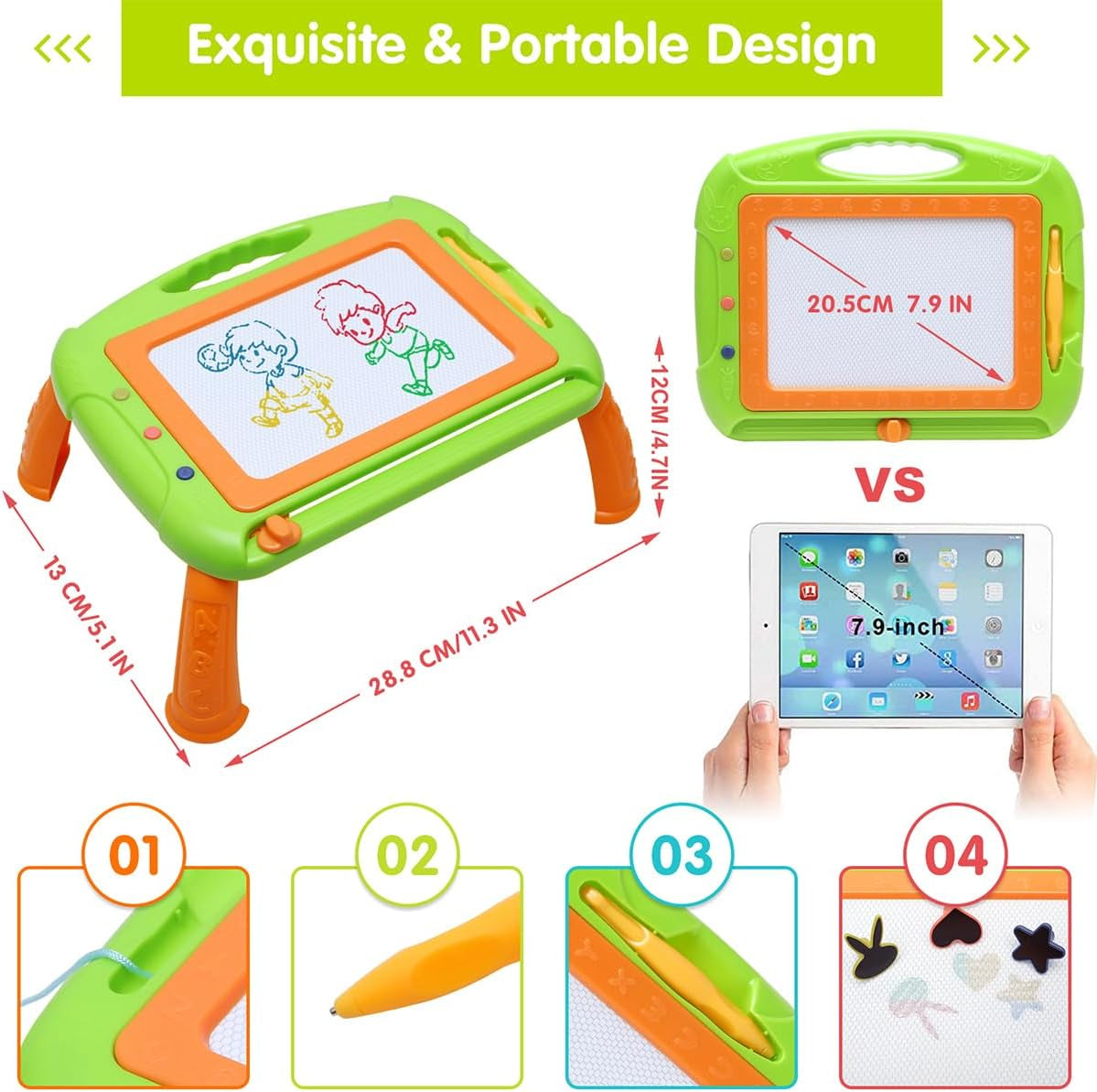 Toddler Girl Boy Toys,Magnetic Drawing Board Toddler Toys for 1-2 Year Old Girls Boys,Doodle Board Kids Toys for 1 2 3 Year Old Boy,Class Must Haves Essentials Gifts for Girls Boys Birthday Easter