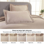Lightweight Cotton Matelassé Bedspread Set 3-Piece Basketweave Jacquard