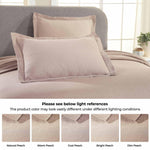 Lightweight Cotton Matelassé Bedspread Set 3-Piece Basketweave Jacquard