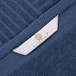 Egyptian Cotton Basketweave Jacquard and Solid Bath Towel Set of 4