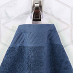 Egyptian Cotton Basketweave Jacquard and Solid Bath Towel Set of 4