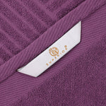 Egyptian Cotton Basketweave Jacquard and Solid Bath Towel Set of 4