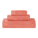3-Piece Egyptian Cotton Basketweave Towel Set