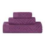 3-Piece Egyptian Cotton Basketweave Towel Set
