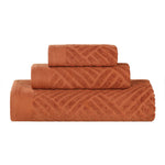 3-Piece Egyptian Cotton Basketweave Towel Set