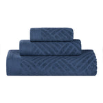3-Piece Egyptian Cotton Basketweave Towel Set