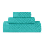 3-Piece Egyptian Cotton Basketweave Towel Set