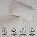 Superior Bella 100% Silk Luxury Premium All-Season Handmade Quilt Set